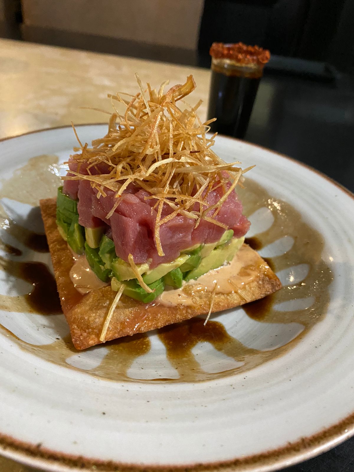 Tostadita de atún